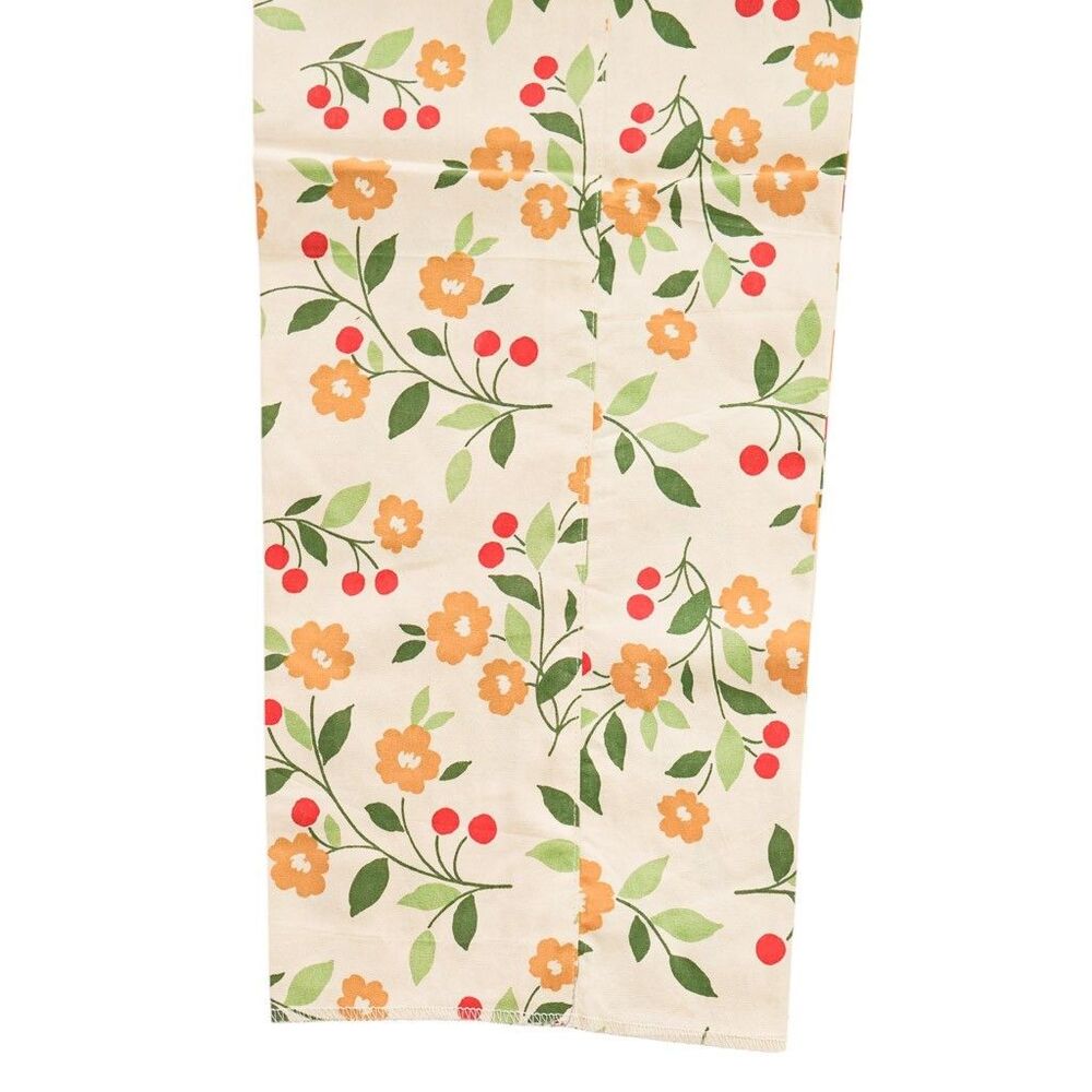 Mens Gurkha Pants 38 Beige Green Orange Floral Trousers Straight Fit Flat Front - Picture 8 of 8
